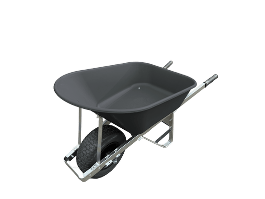 Agri Barrow 160 Litre Plastic Tub Wheelbarrow With Puncture Proof Fat Tyre